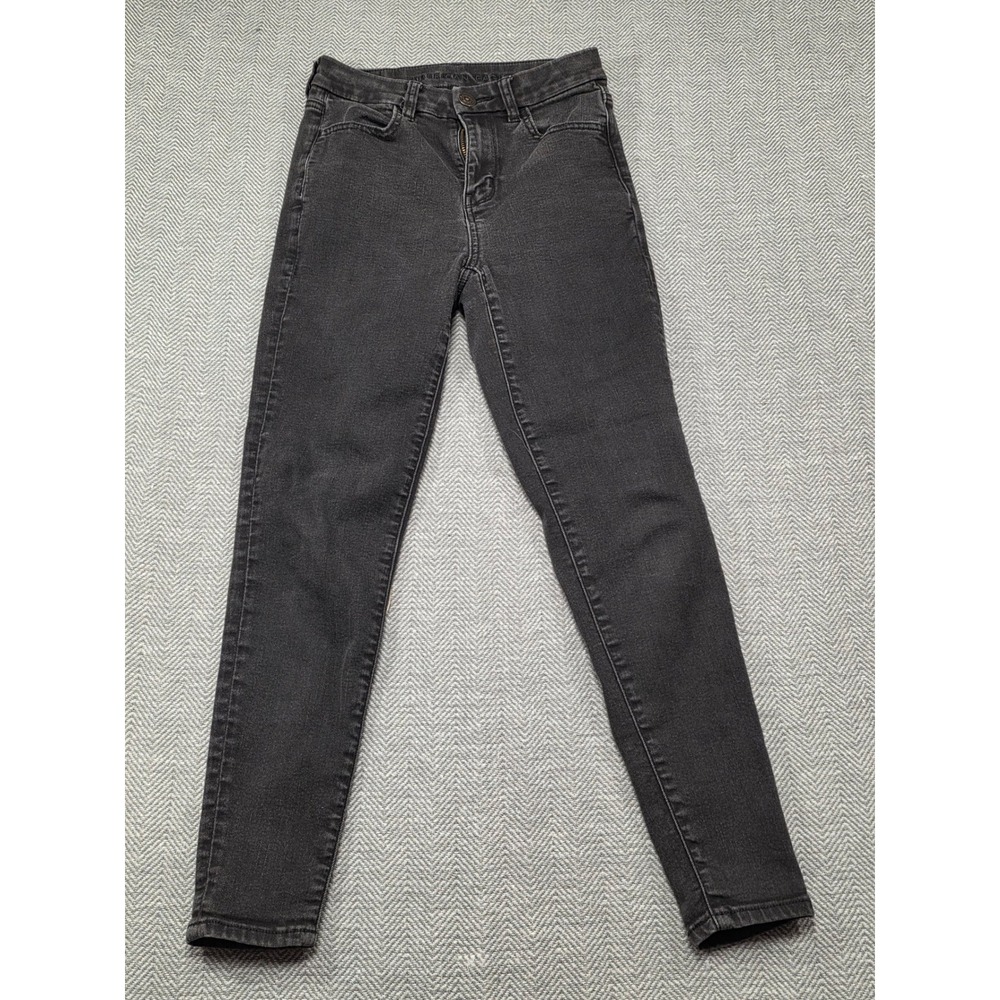 American Eagle Outfitters Women's Black High Waisted Jegging Jeans Size 2 Short